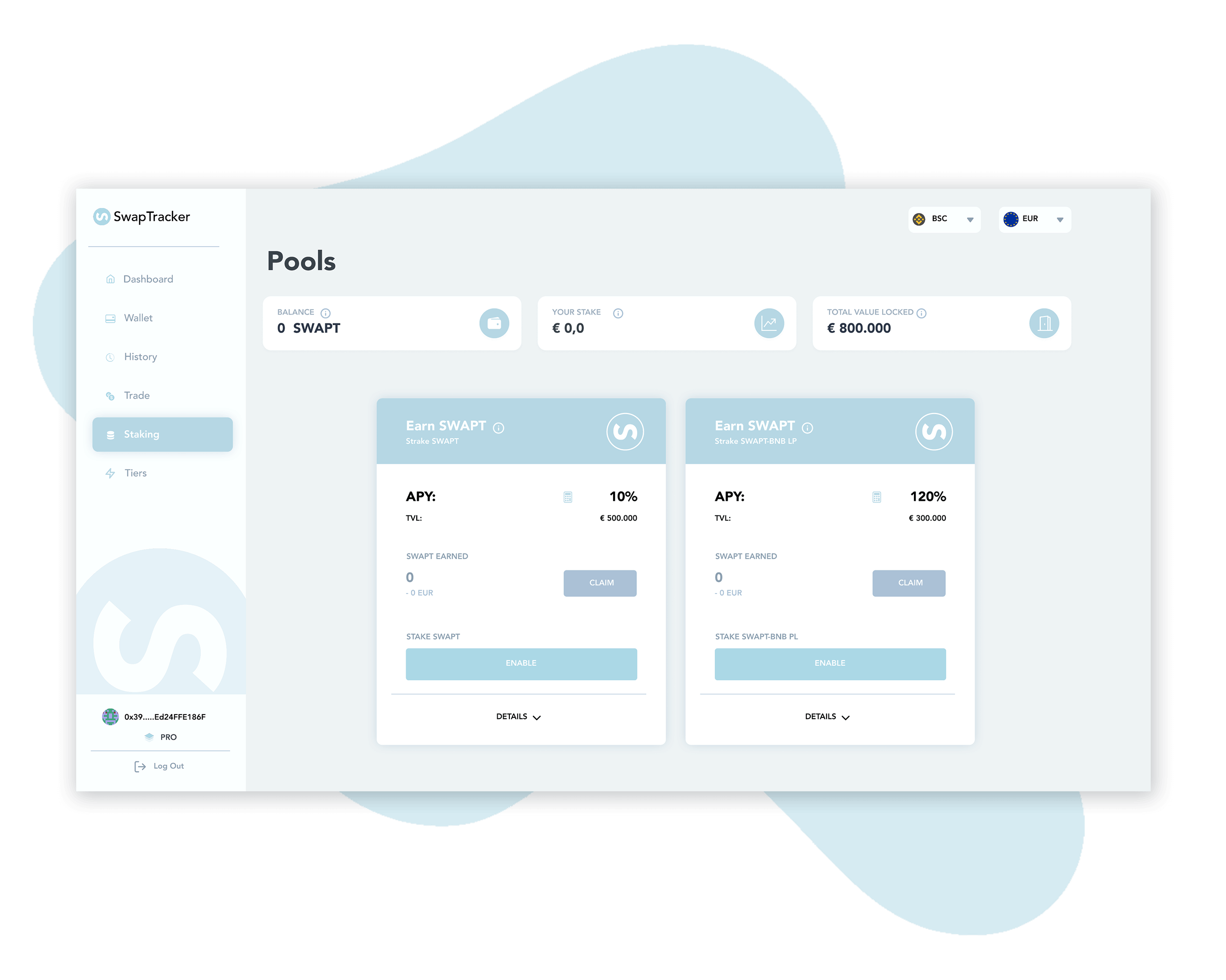 Swaptracker Farm & Stake